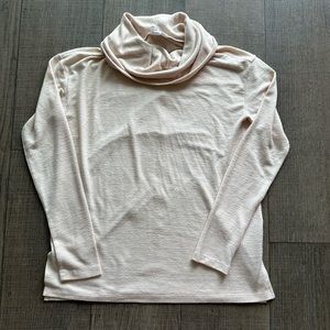 Gap cowl neck cream long sleeve size S